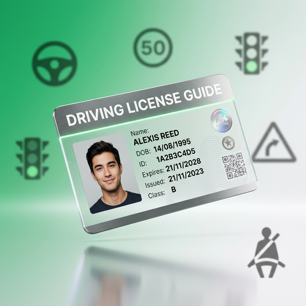 Driving License Guide Background