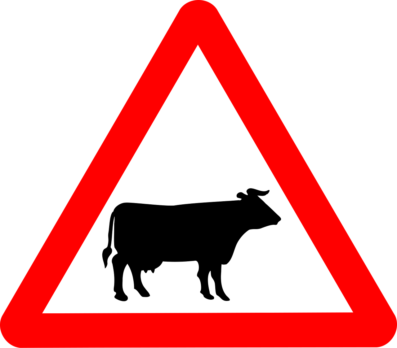 Cattle Crossing - Warning Signs Traffic Sign in Pakistan