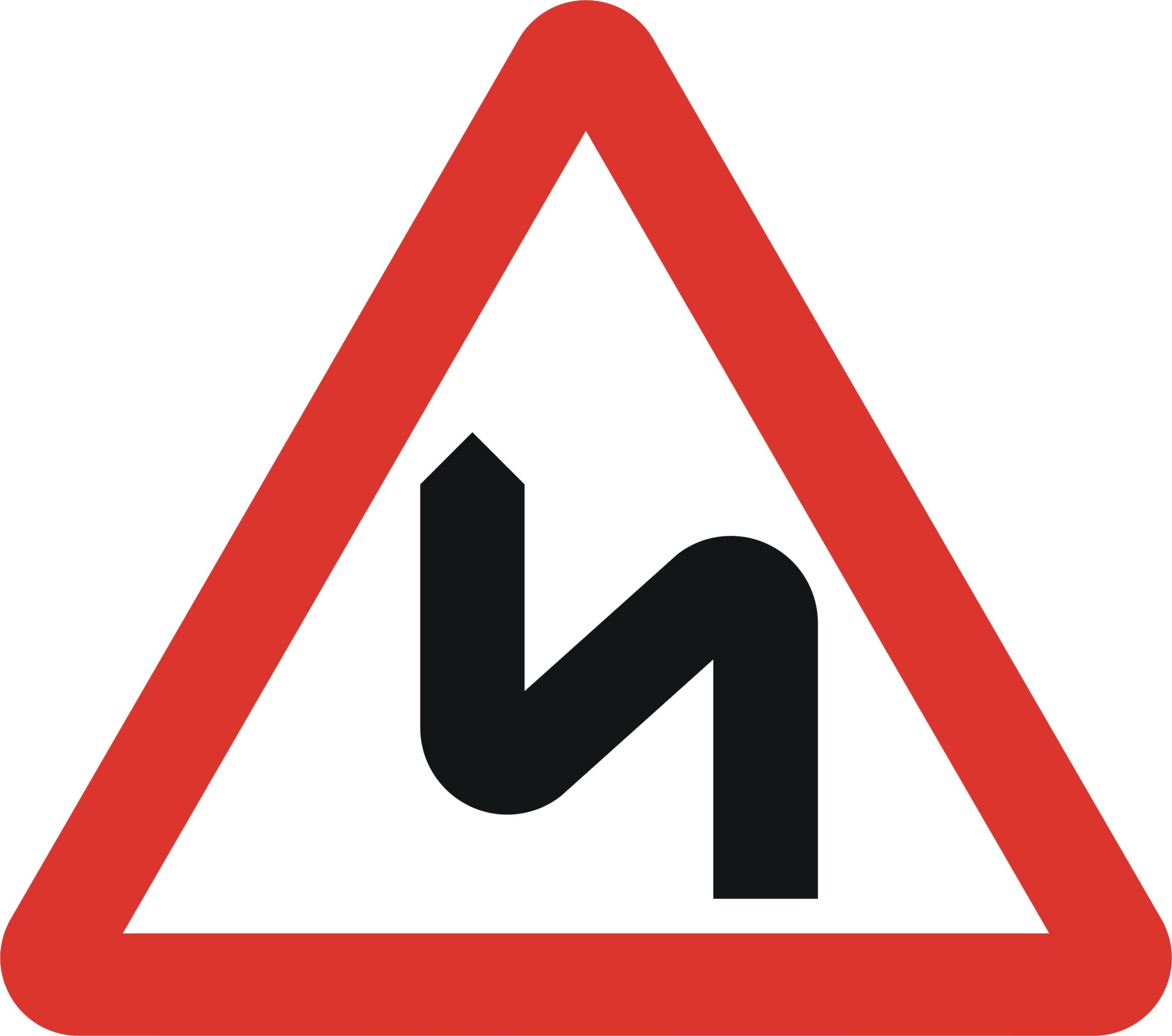 Double Bend - Warning Signs Traffic Sign in Pakistan